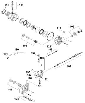 BDP2600-1 Pressure Washer PUMP Replacement Parts, Repair Kits, Pumps & Breakdown